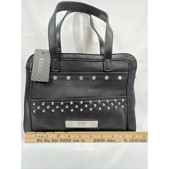 NEW Guess Disco Queen Black Multi Shoulder Bag Handbag Purse VY439406 Zipper - Picture 4 of 10